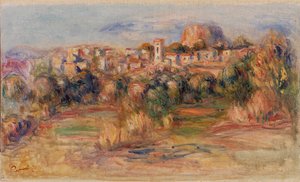 Landskap, La Gaude (Landskap, La Gaude) av Pierre Auguste Renoir