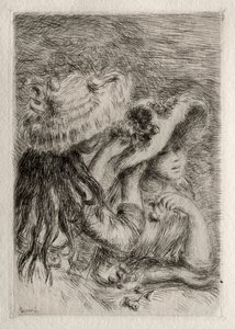 The Pinned Hat, 1894. av Pierre Auguste Renoir