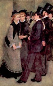 Leaving the Conservatory 1877 (olje på lerret) av Pierre Auguste Renoir