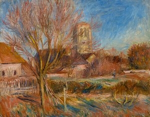 Die Kirche in Essoyes, um 1900 von Pierre-Auguste Renoir