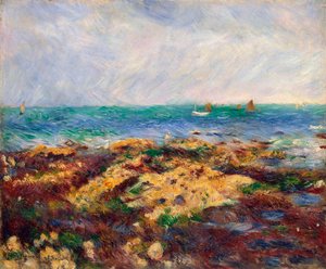 Lavvann ved Yport, 1883. av Pierre Auguste Renoir