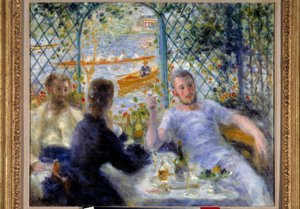 Lunsj på restauranten Fournaise eller roerne lunsj av Pierre Auguste Renoir