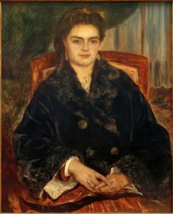 Fru Edouard Bernier av Pierre Auguste Renoir