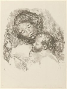 Barsel, stor tallerken av Pierre-Auguste Renoir
