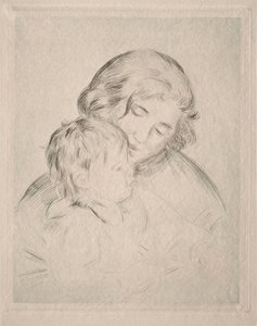 Mor og barn av Pierre-Auguste Renoir