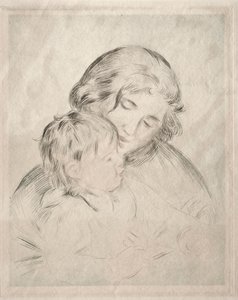 Mor og barn av Pierre Auguste Renoir