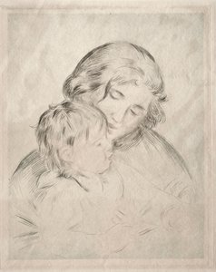 Mor og barn, 1896. av Pierre Auguste Renoir