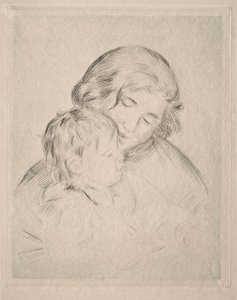 Mor og barn. av Pierre Auguste Renoir