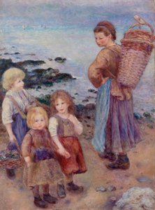 Blåskjellfiskere på Berneval av Pierre Auguste Renoir