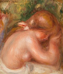 Naken Torso av Young Girl av Pierre-Auguste Renoir