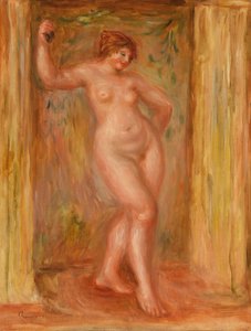 Naken med kastanjetter av Pierre Auguste Renoir