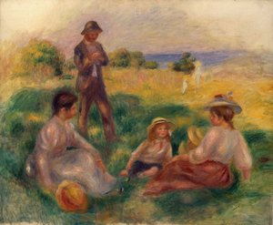 Party auf dem Land in Berneval von Pierre Auguste Renoir