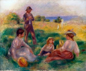 Fest på landet på Berneval, 1898. av Pierre Auguste Renoir