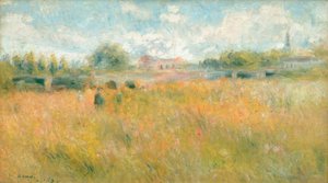 Landskap langs Seinen i Rueil av Pierre Auguste Renoir