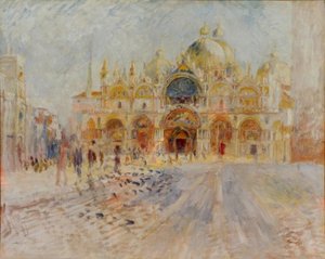Place San Marco, Venezia av Pierre Auguste Renoir