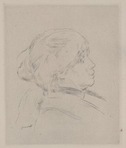 Portrett av Berthe Morisot av Pierre Auguste Renoir