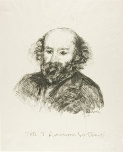 Porträt von Cezanne von Pierre-Auguste Renoir
