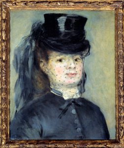 Portrett av Madame Darras, født Henriette Oudiette, kone til kaptein Paul Darras (Studie for Amazonas i 1873) av Pierre Auguste Renoir