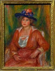 Portrett av sittende kvinne Maleri av Pierre Auguste Renoir (1841-1919) Dim 0,35 x 0,27 m Paris musee du Louvre Obligatorisk omtale: Donasjon Helene et Victor Lyon av Pierre Auguste Renoir