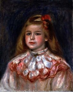 Portrait of a Young Girl, ca. 1895 (olje på lerret) av Pierre Auguste Renoir
