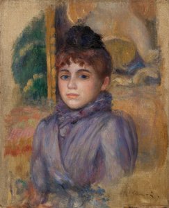 Portrett av en ung kvinne av Pierre Auguste Renoir