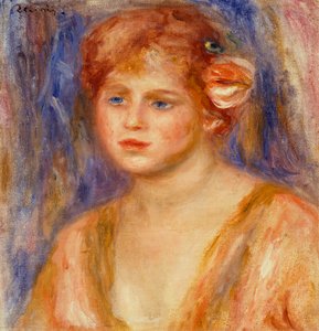 Portrett av en ung jente av Pierre Auguste Renoir