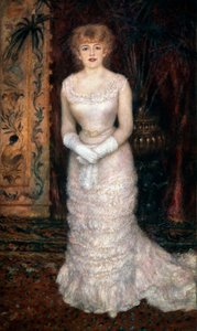 Portrett av skuespillerinnen Jeanne Samary, 1878. av Pierre Auguste Renoir