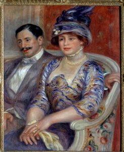 Portretter av Monsieur og Madame Bernheim de Villers Maleri av Pierre Auguste Renoir (1841-1919) 1910 Søn. 0,81x0,65 m Paris, Musée d