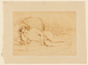 Liggende naken av Pierre Auguste Renoir