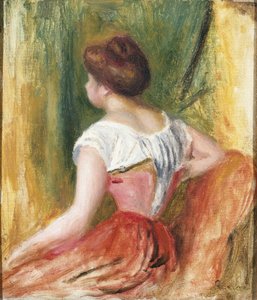 Sitzende junge Frau von Pierre Auguste Renoir