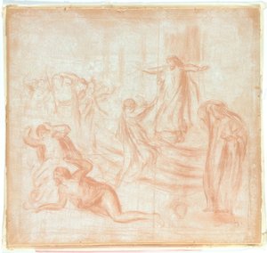 Skisse av Oedipus Rex av Pierre Auguste Renoir
