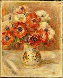 Stilleben med anemoner av Pierre Auguste Renoir