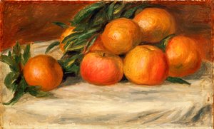 Stilleben med epler og appelsiner, ca. 1901 av Pierre Auguste Renoir