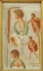 Studie von Figuren aus der Antike von Pierre Auguste Renoir