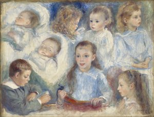 Studien von Köpfen von Pierre Auguste Renoir