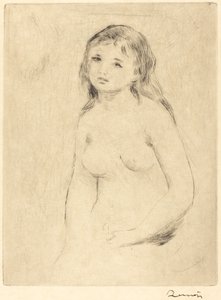 Study for a Bather Etude pour une baigneuse, sent på 1800- og tidlig på 1900-tallet. av Pierre Auguste Renoir