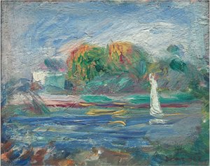 The Blue River, ca. 18901900. av Pierre Auguste Renoir