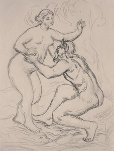 The River Scamander, ca. 1900 (etsing) av Pierre Auguste Renoir