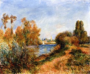 Seinen ved Argenteuil, 1888 av Pierre Auguste Renoir