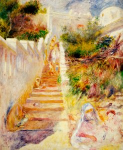 The Steps, Alger, ca. 1882 av Pierre Auguste Renoir