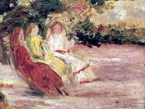 Tre kvinner i parken av Pierre Auguste Renoir