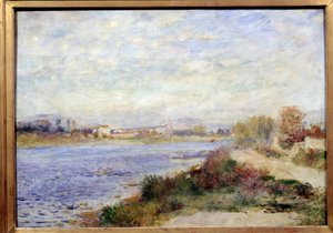 Utsikt over Seinen i Argenteuil Maleri av Pierre Auguste Renoir (1841-1919) 1873 Søn. 0,46x0,65 m Paris, musee d