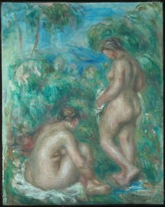 Kvinne som bader av Pierre Auguste Renoir