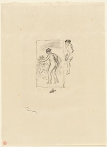 Kvinne med Grapevine, 4. variant av Pierre-Auguste Renoir