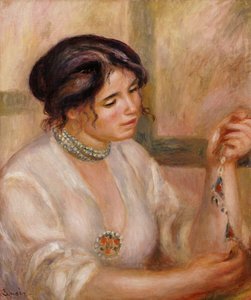 Kvinne med halskjede av Pierre Auguste Renoir