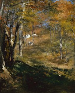 Unge trær i skogen av Pierre Auguste Renoir