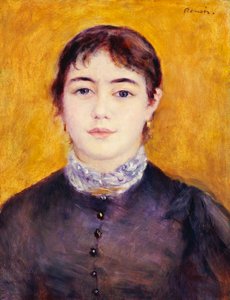 Ung kvinne i blått, 1879 av Pierre Auguste Renoir
