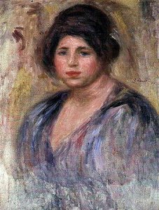 Junge Frau mit Pelzhut