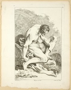 Figur, fra First Book of Academie Figures gravert delvis av professorene ved Royal Academy av Pierre Aveline
