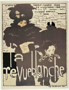 Presseplakat for ""La Revue blanche"". Portrett av Misia Sert (1872-1950) (?). Kunstverk av Pierre Bonnard (1867-1947) av Pierre Bonnard